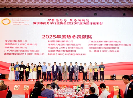 Huizhou Yingguang New Materials tiene el honor de recibir el premio a la contribuci&oacute;n entusiasta en la edici&oacute;n anual de 2025 de la Asociaci&oacute;n de la Industria de Pol&iacute;meros de Shenzhen.